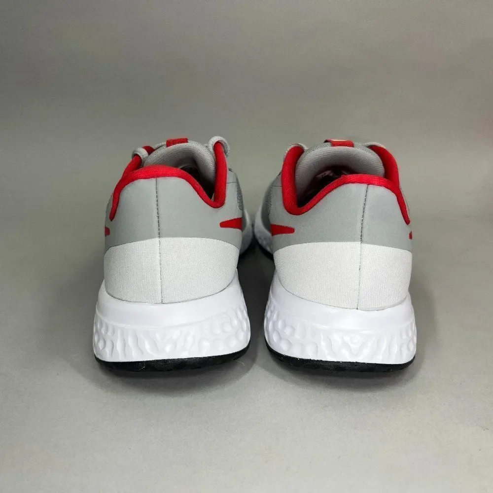 Nike Revolution 5 Running Shoes Youth Size 6 Grey Red Athletic Training Sneakers